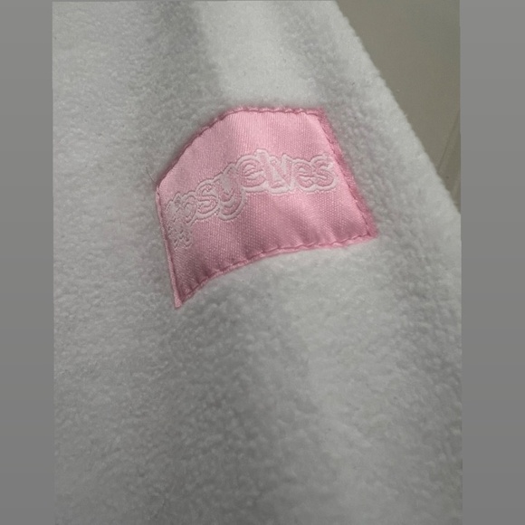 Tipsy Elves Zip up Sequin Hoodie Dress Rose Champagne Large Comfy Costume - Picture 4 of 8